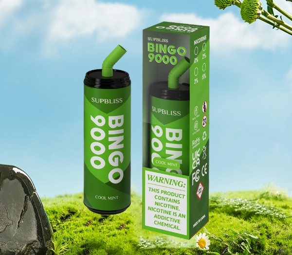 A Fumot Supbliss Bingo 9000 eldobható vape toll: Frissítő menta a magyar vape piacon