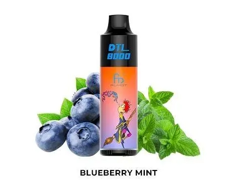 Fumot DTL 8000 Puffs Vape - Áfonyás Menta: Az Erdő Hűsége és Frissége Minden Puffban