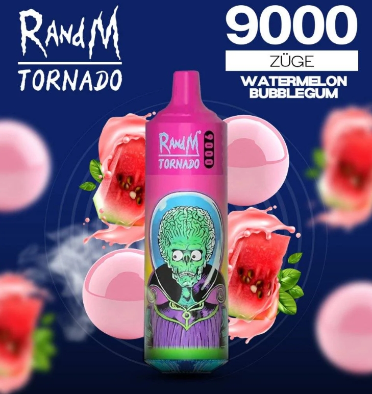 RandM Tornado 9000 Puffs Vape Pod - Görögdinnye Rágógumi: A Nyári Nosztalgia Forradalma