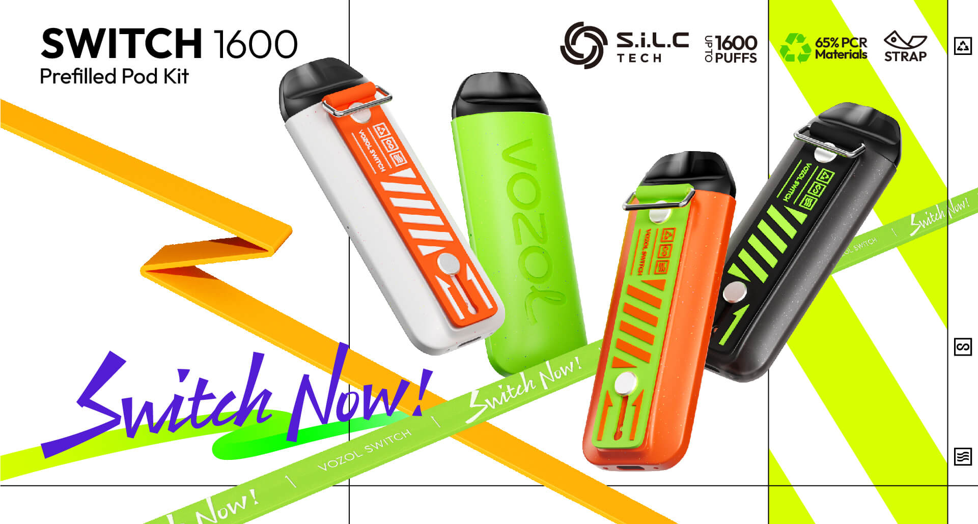 VOZOL SWITCH 1600 Puffs Vape – szőlő jég: A frissesség és stílus találkozása a modern magyar vaperek számára