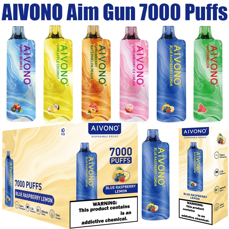 Aivono AIM GUN 7000 Puffs in Eper Fagylalt: A Nyári Történeted Íze, Magyar Stílusban