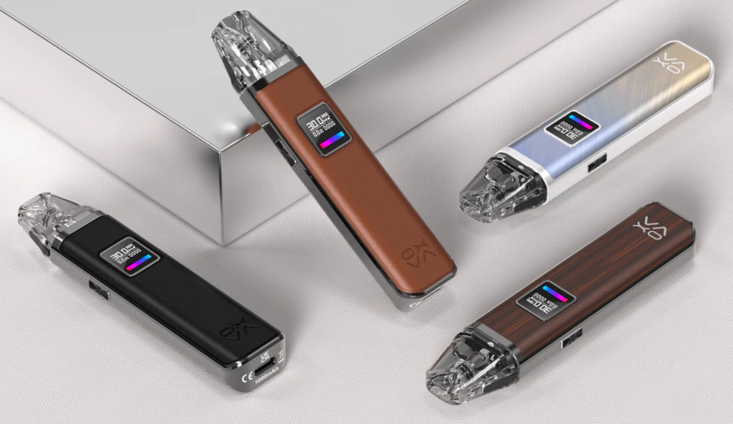 Modern elegancia természetes keretben: OXVA Xlim Pro Pod Kit Vape - barna fa kiadásban